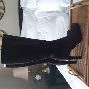 Brown Suede Platform Gucci Boots